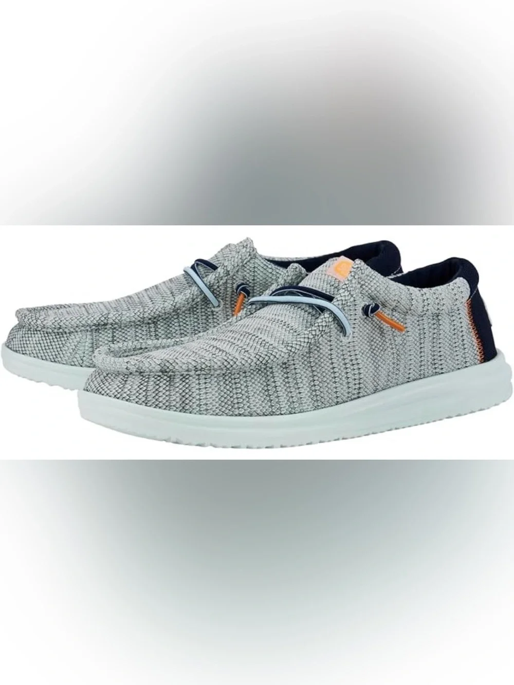Men’s Hey Dudes Casual Slip-On Shoes in Light Gray Sz 8